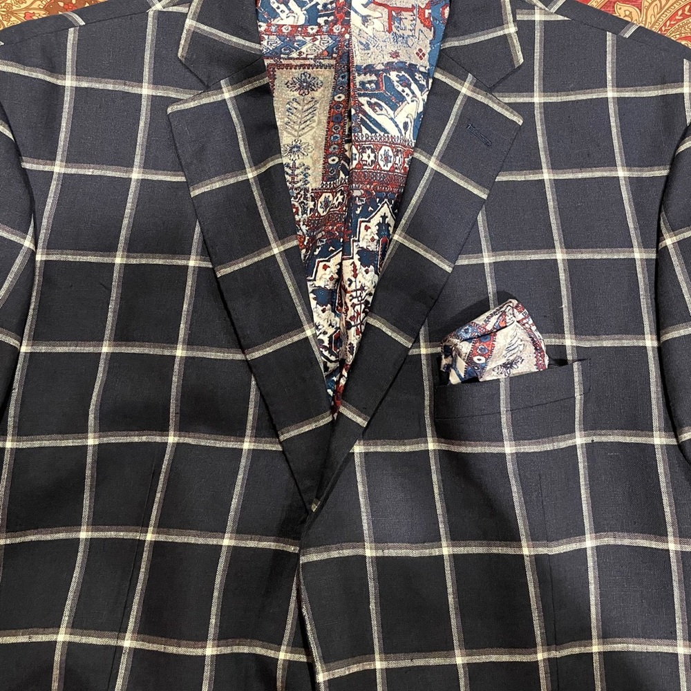 Men's Navy Blazer - Picture 7 of 10
